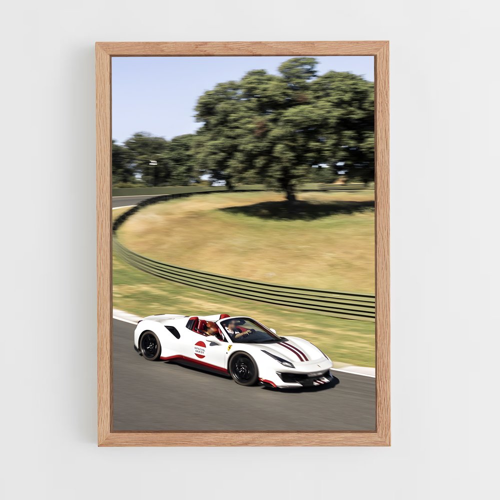 Poster pista de spider – affiche Ferrari (vue 4)